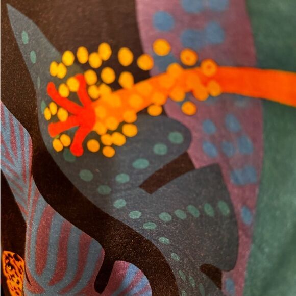 Vibrant Cheetah Sweatshirt, size M - Picture 3 of 4